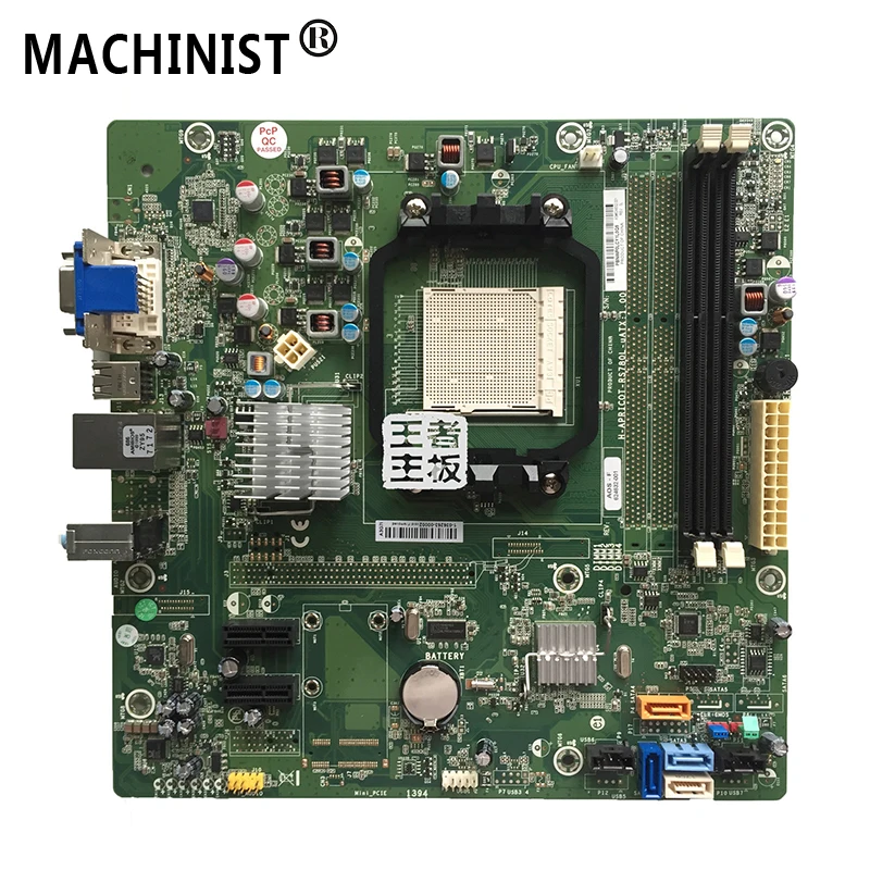 Оригинал для HP Pavilion P6 P7 настольная материнская плата MB H APRICOT RS780L uATX AM3 624832 001 100%