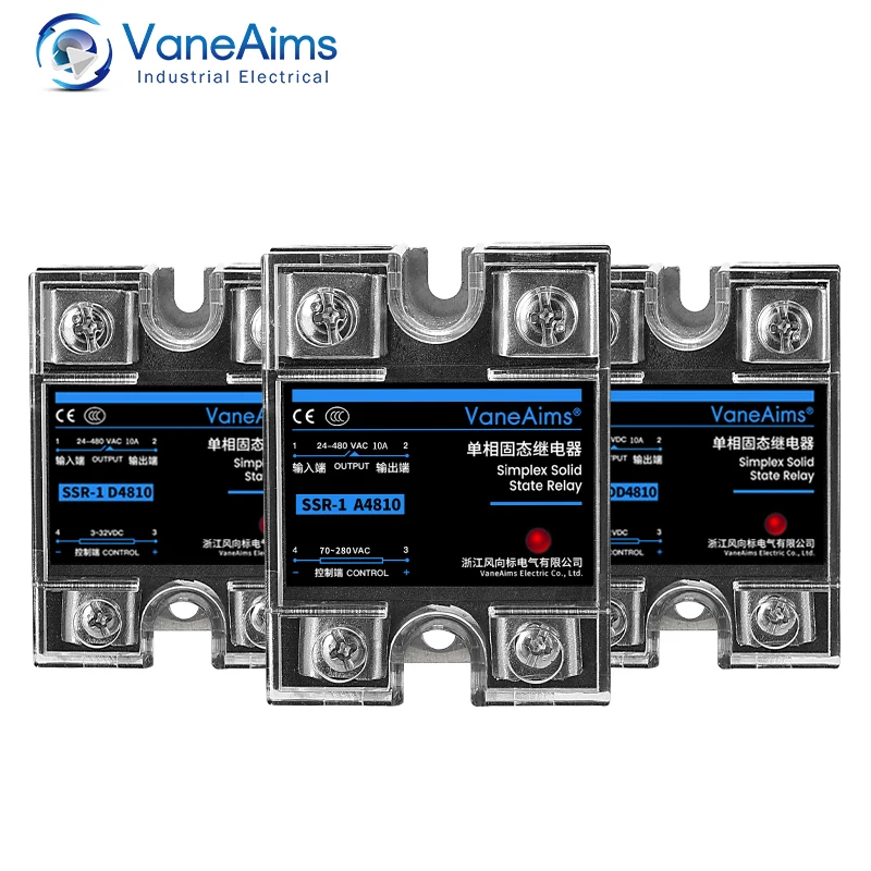 

SSR-25DA SSR-40DA SSR-40AA Single Phase Solid State Relay 10A 25A 40A 60A 80A 100A 120A DD DA AA Module for Temperature Control