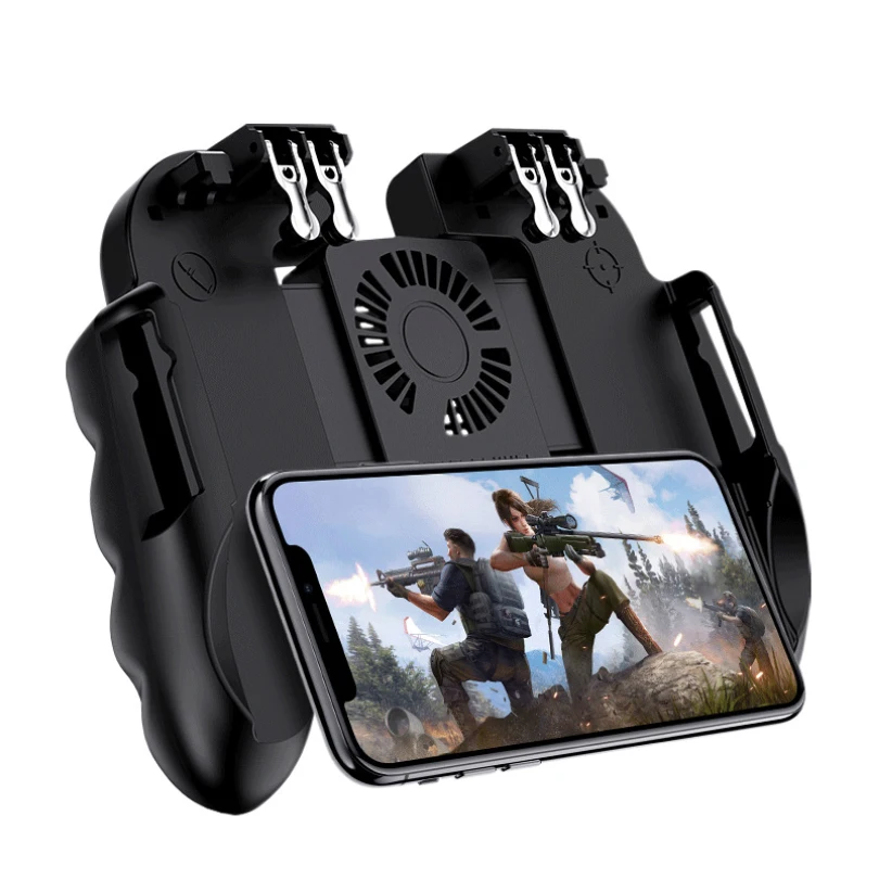 Мобильный игровой контроллер PUBG все в одном с шестью пальцами кнопка Free Fire
