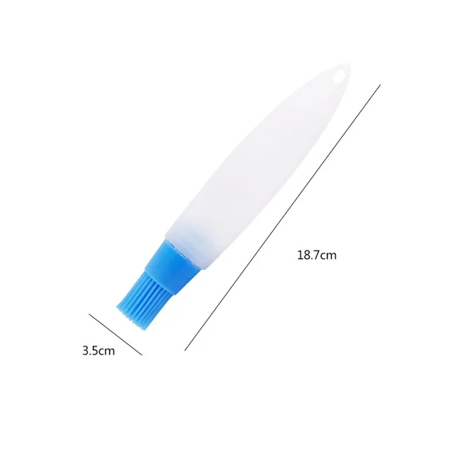 Pancake Baking Basting Oil Control Brush Silicone Butter Brush with Oil Bottle High Temperature Resistant BBQ Oil Brush Outdoor