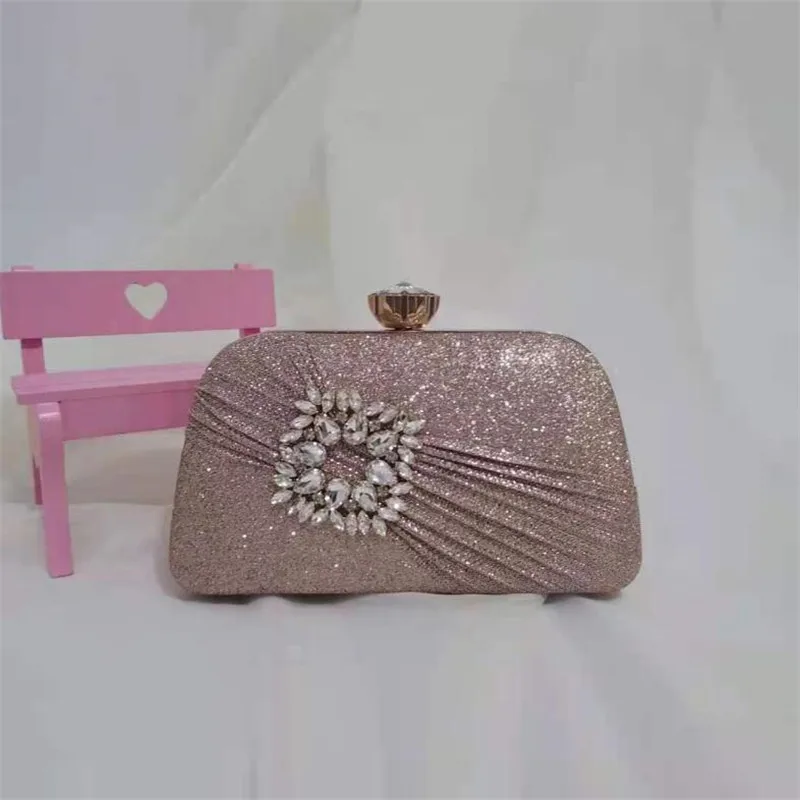 

2023 Women Fold Evening Clutch Flowers Wedding Wallets With Chain Dinner Party Bags Diamond Bags Drop Shipping