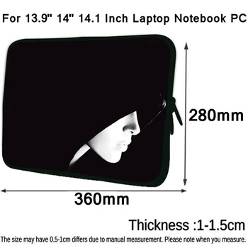 

For Women Girls Mens Boys Sleeve Bag Back to School Neoprene Notebook Computer Bag 14.1" 14" 13.9 Inch Unisex 2020 Laptop Case