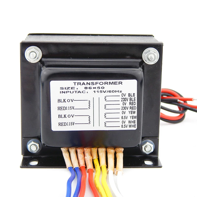 Mini Amplifier 130W E core Transformer for EL34 KT88 Tube Audio Amplifier power transformer output voltage 230V 6.5V microphone amplifier Audio Amplifier Boards