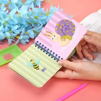

Animal Pattern Hexapod Painting Manual DIY Diamond Painting Kid Puzzle Toy Picture Book Diamond Embroidery Handicraft Kids Gift