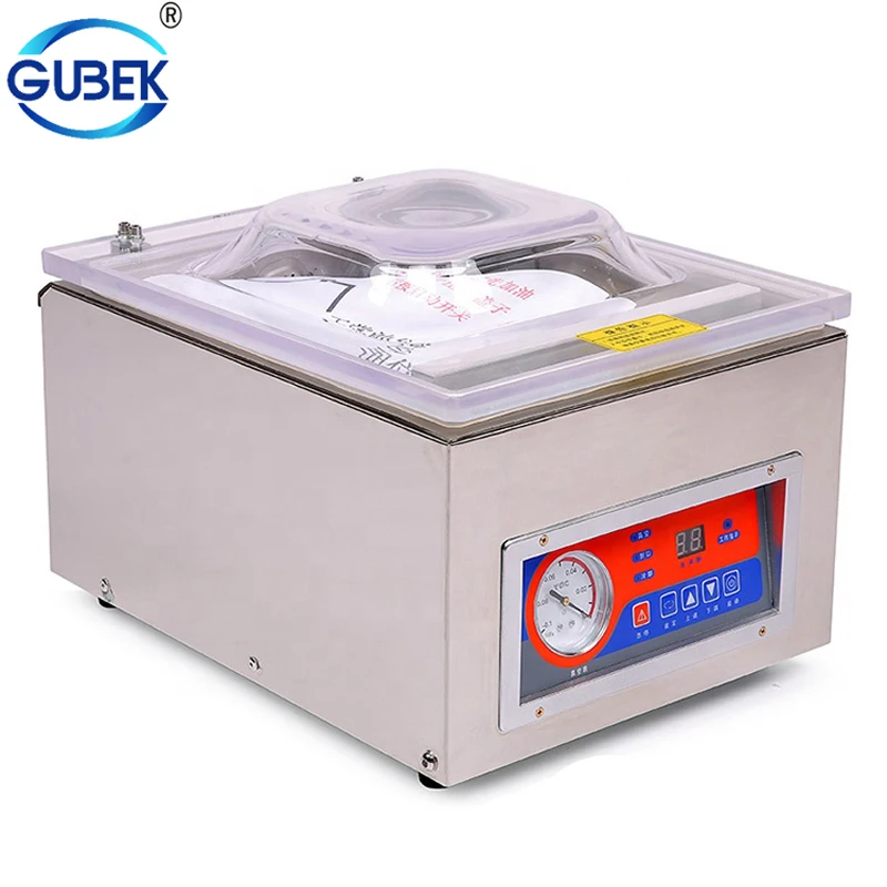 DZ-260C Single Chamber Desk Type Industrial Pump Vacuum Sealers for Dry and Wet Food Steak Commodity Chemical Liquid 2