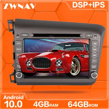 

IPS Android 10.0 4+64 screen Car DVD Player GPS Navi For Honda Civic 2012-2015 GPS Auto Radio Stereo Multimedia Player Head Unit