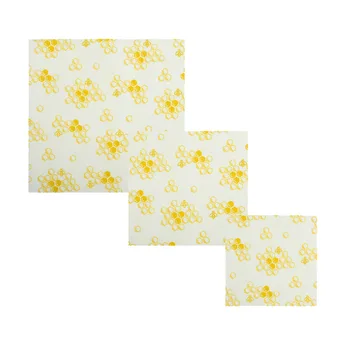 

Reusable Food Wraps, Alternative to Kitchen Cling Film and Silicone Lids,Beeswax Wrap-Sustainable,3Sizes (S, M, L)