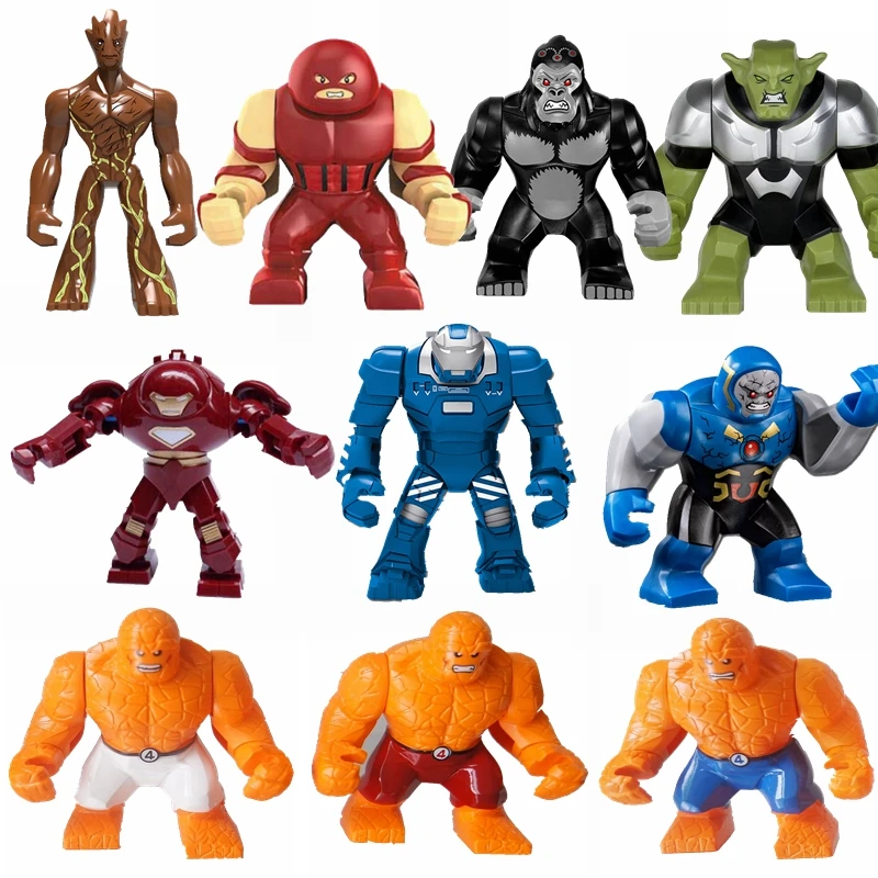 

Legoing Super Hero Set Toy Hobbies Tree Man Hulk Stone Man Gorilla Character Model DIY Building Blocks Legoings Marvel Kids Toys