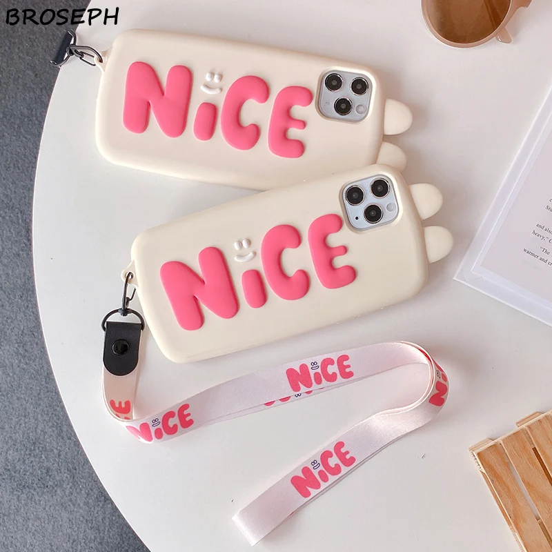 For iPhone 12 11 Pro X Xr Xs Max 6 6s 7 8 Plus Cute Cartoon Horn Cow Phone Case Soft Silicone Protective Shell Back Cover Fundas iphone 8 plus wallet case