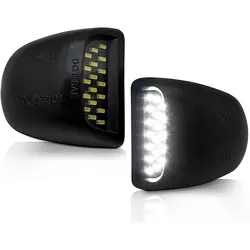 Lampe LED de plaque d'immatriculation, éclairage de pièces automobiles, lampe de plaque à économie d'énergie, 2 pièces 