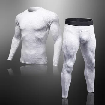 

Men's Thermal Underwear Set MMA Tactics Leggings Costume Compression Fitness Long Johns Men Winter Brands For Men