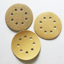 100pcs 5 Inch 8 Holes Round Hook Loop Sanding Discs Aluminium Oxide Orbit Sandpaper Mat 60/80/120/150/240 Grit Durable Grinding 100pcs 5 Inch 8 Holes Round Hook Loop Sanding Discs Aluminium Oxide Orbit Sandpaper Mat 60/80/120/150/240 Grit Durable Grinding