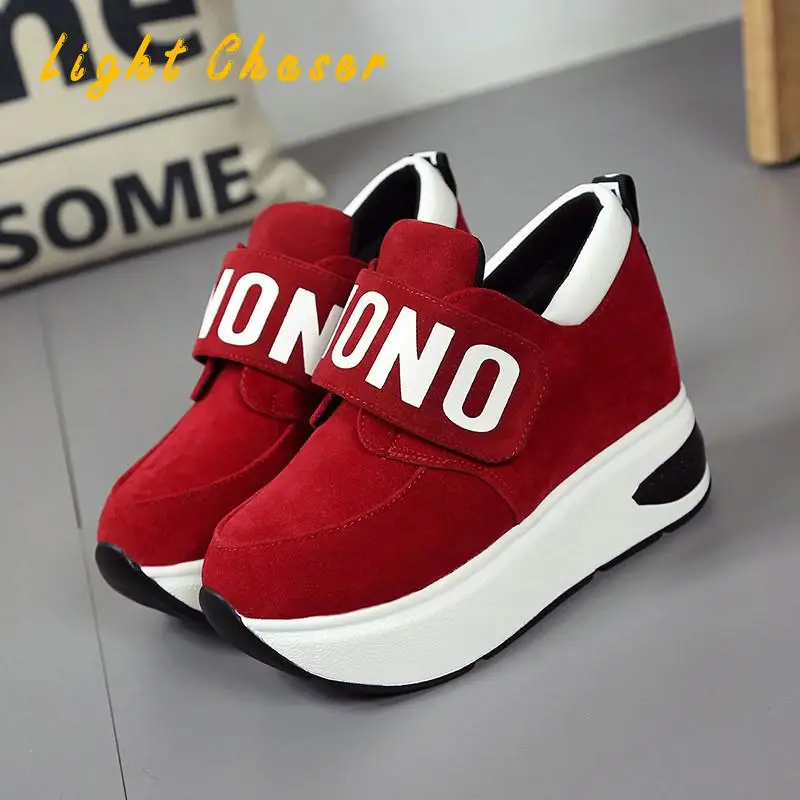

2022 Winter Shoes Ladies Sports Shoes Casual Flat Spring And Autumn Thick-soled Shoes Comfortable Inner Height Wedge Shoes Women
