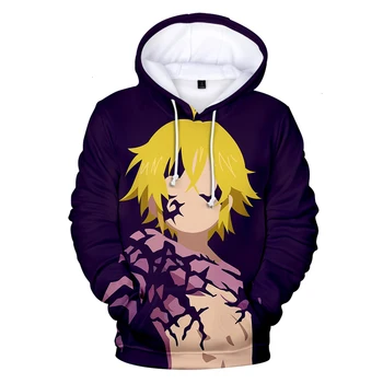

Hot sale Comic The Seven Deadly Sins Meliodas 3D Hoodies Sweatshirts in Men/Women fashion warm pullover Harajuku Autumn Warm top