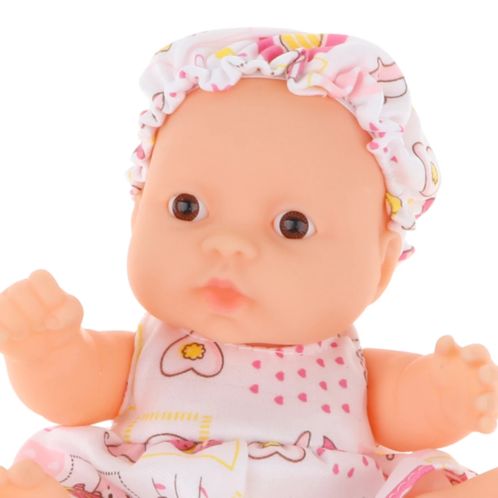 13cm Simulation Baby Doll Soft Body Play Toy Kids Toddler Educational Toy