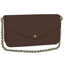 2021 European And American Luxury Three in One Envelope Bag Three Piece Set of One Chain Shoulder Messenger Bag New Women's Bag