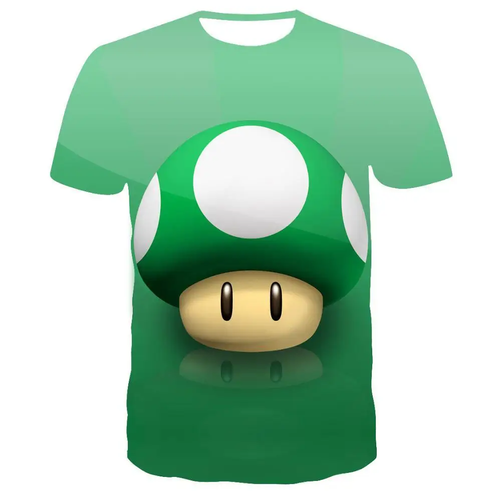Последняя видеоигра Super Mario Bros. Футболка с 3D принтом унисекс, аниме, мультфильм, игра, крутая игра, Марио, футболка, повседневный стиль
