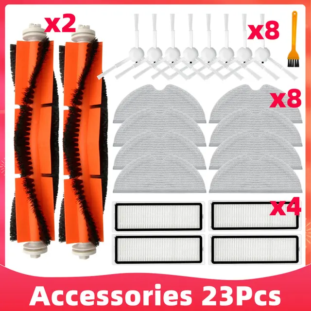 Main Side Brush Mop Cloths Hepa Filter For Xiaomi Dreame D9 Dreame Bot L10 Pro Trouver Robot LDS Vacuum-Mop Finder Spare Parts Set 18