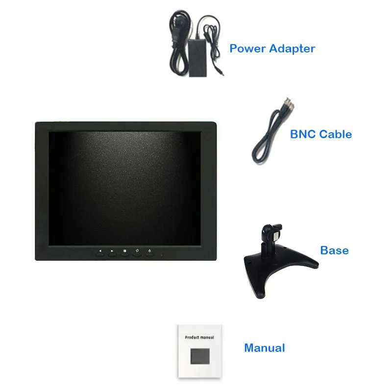 ZHIXIANDA 10.4 ġ 800x600 TFT LCD ũ ÷, BNC HDMI AV VGA USB Է, ޴ ũž 