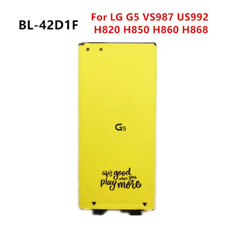 Новый аккумулятор на 2800 мАч для LG G5 VS987 US992 H820 H830 H840 H850 H860 H868 LS992 F700 BL42D1F|Аккумуляторы