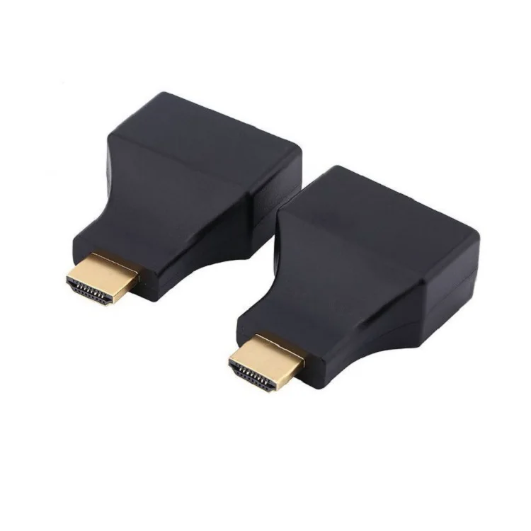 

2 pieces HDMI Extender with 2 RJ45 Ports , Extension to 30m Over CAT 5e CAT6 UTP LAN Ethernet cable for HDTV HDPC