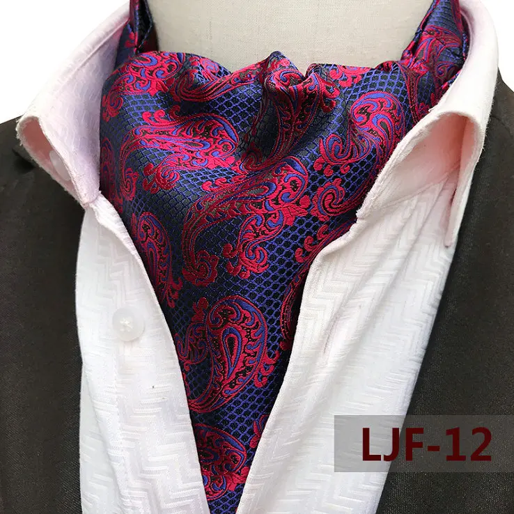 1 Piece Necktie Элегантный мужской галстук из полиэстера и шелка с цветочным узором, британский жаккардовый переплетенный галстук жениха на шее, деловой Свадебный галстук - Цвет: 1 Piece Necktie