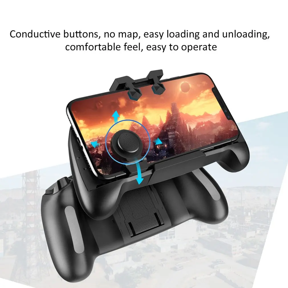 

AK21 PUBG Game Controller Gamepad Metal Trigger Shooting Free Fire Gamepad Joystick For IOS Android Mobile Phone