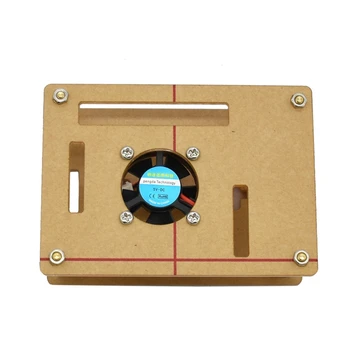 

For Raspberry Pi 4 Model B Acrylic Case with Heat Sink Cooling Fan Radiator for Raspberry Pi 4