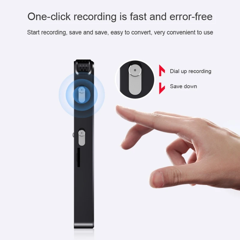 

Professional Small Voice Recording Pen, Portable TF Card Noise Cancellation For Conference/Lecture/Meeting Audio Recorders