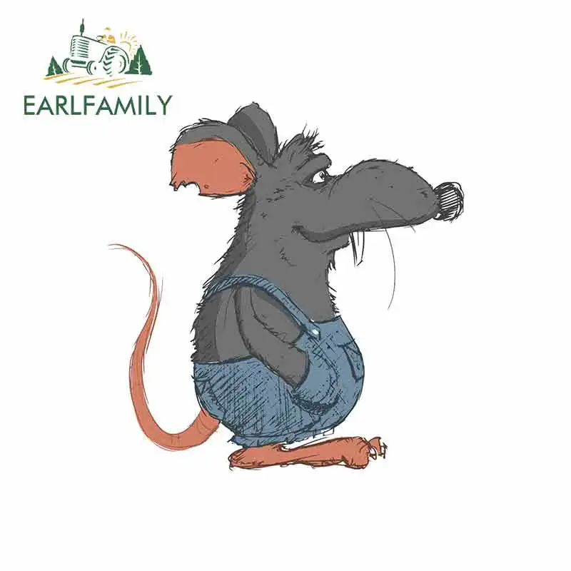 Виниловая наклейка EARLFAMILY для автомобиля с забавными крысами 13 см х 12 6 |