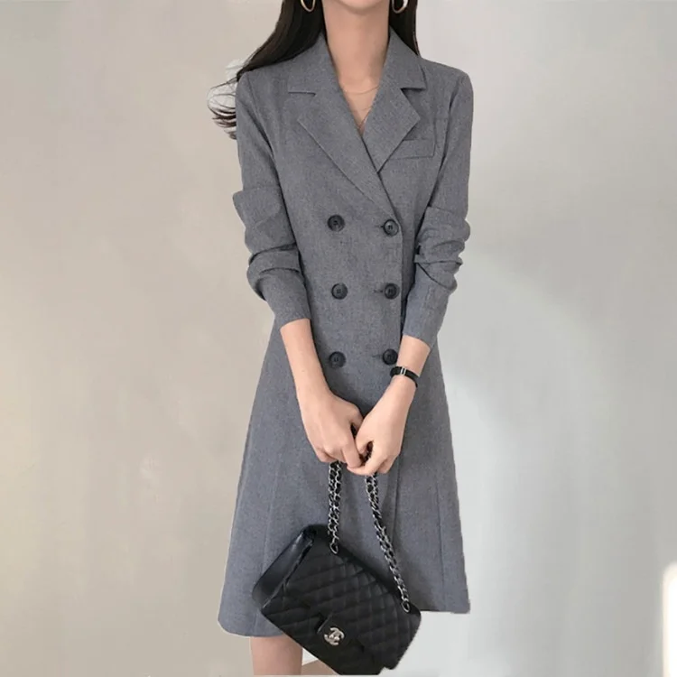 

Women Fall Casual Jacket coat Plus-size and Stylish Slimming with A Waist and Hips Lift Business Party Outdoor Lady Long Jacket