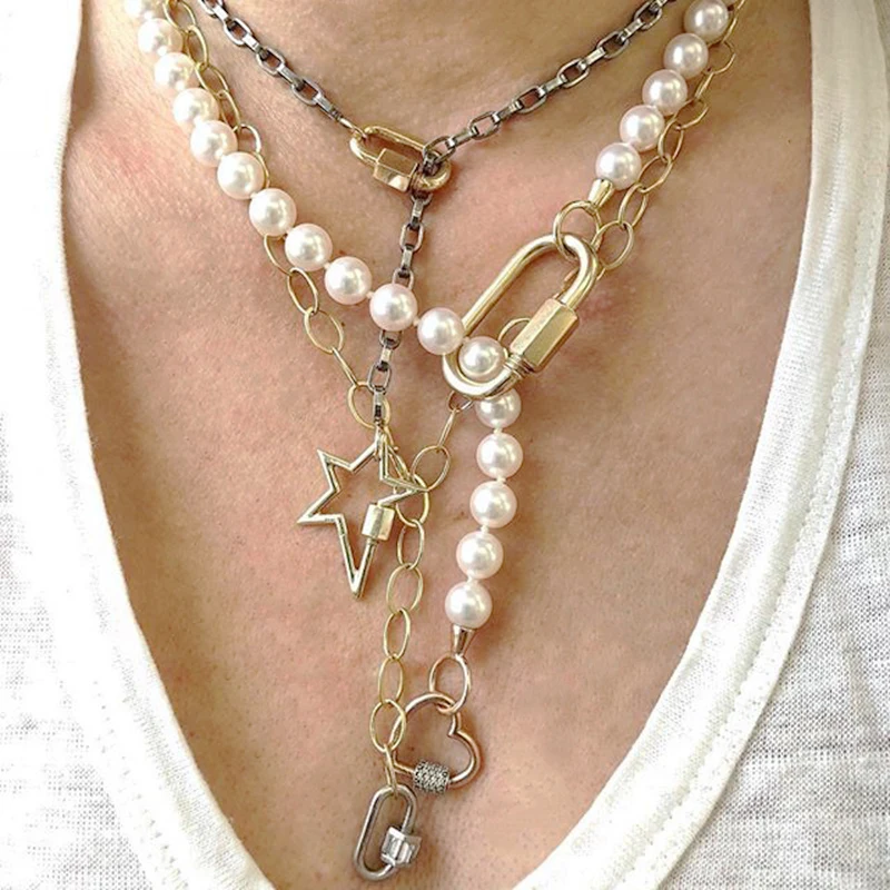 Punk Style Chain Bracelet Handmade Shiny Spiral Buckle Decorative Bangle Couple Accessories Gift chain bracelet