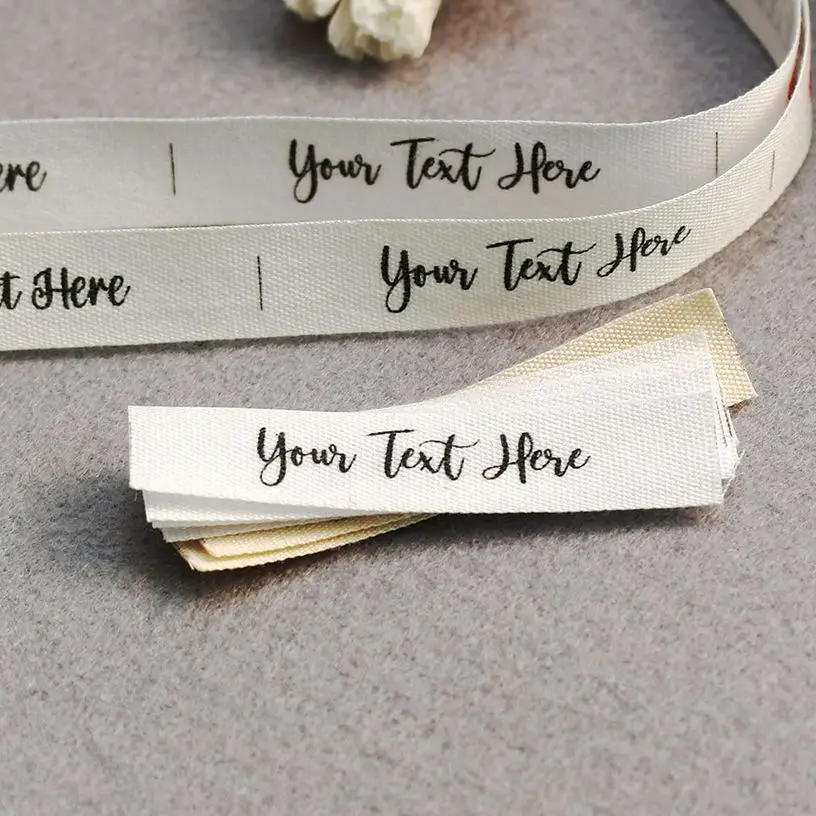 Cotton Sewing Accessori Label tags for knitted things Custom Personalizada handmade label gift tags 12x60mm clothing labels garment labels sewing labels fabric tags