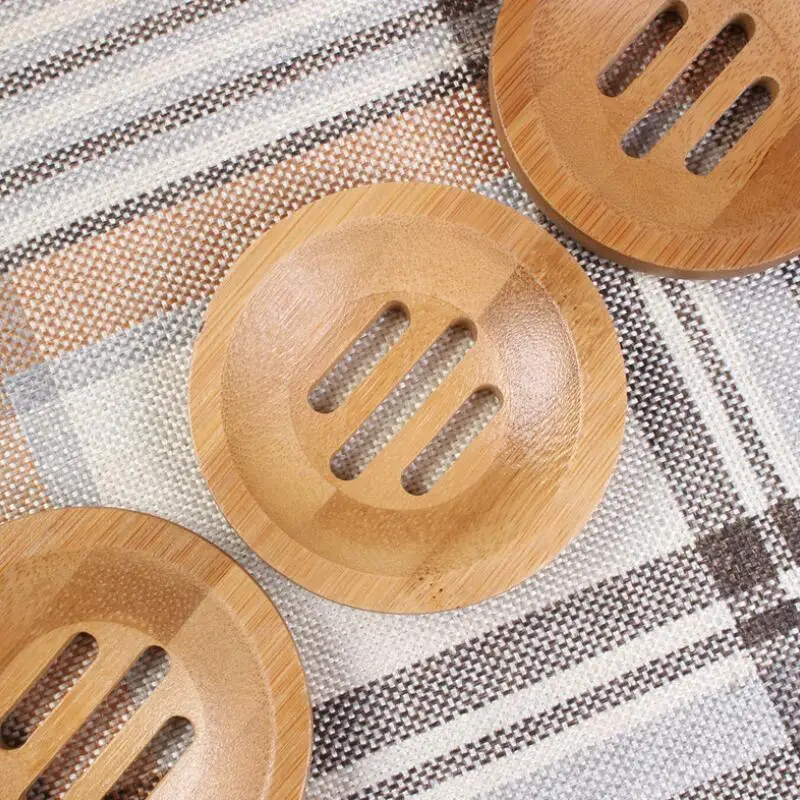 Worldwide Natural Bamboo Wood Soap Dish Storage Holder Bath Shower Plate Bathroom Free Shipping LX8344