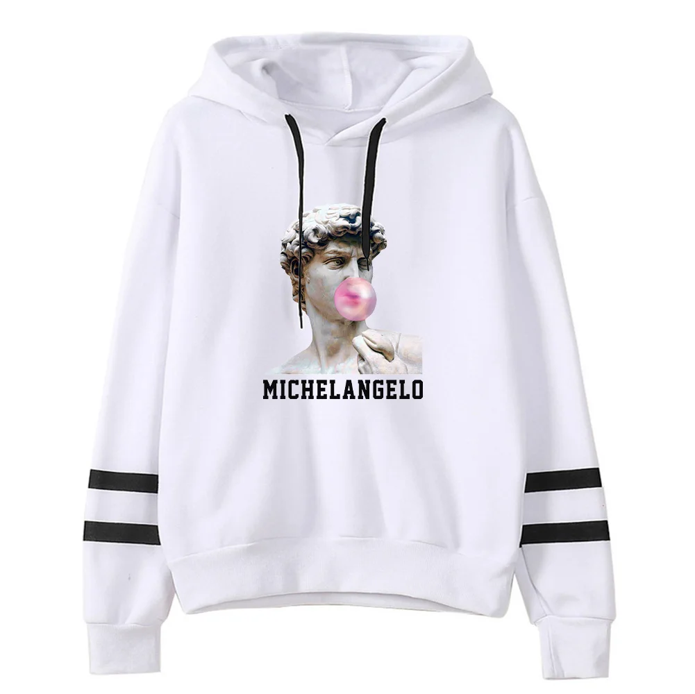 Men Hoodies Sweatshirts Michelangelo printed  Print Headwear Hoodie Hip Hop Stranger Things Streetwear Clothing Us size 4XL