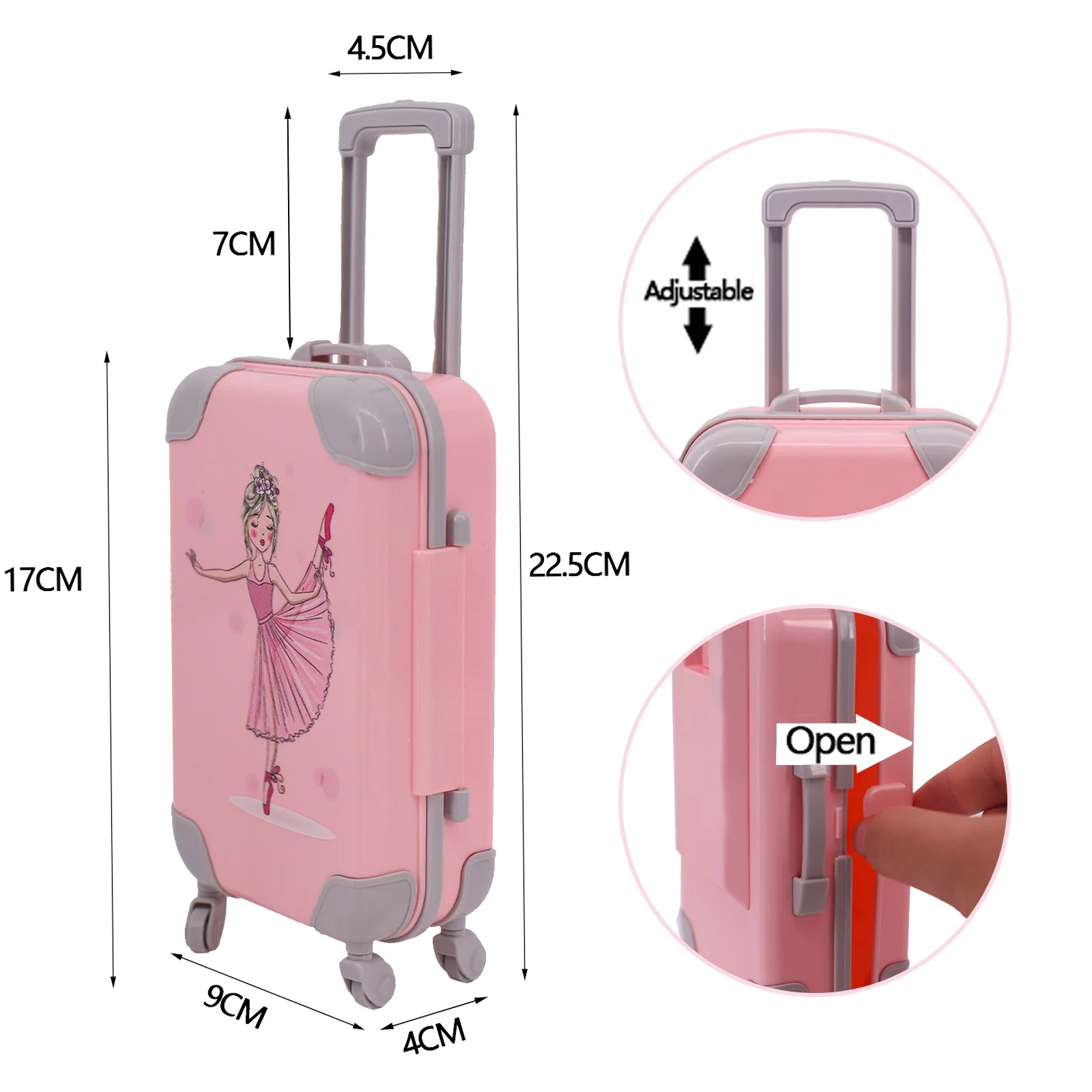Doll Luggage For Babi 30 CM Doll Clothes 18 Inch Girl Born Baby 43 Cm Nenuco Our Generation Paola Reina Nancy doll accessories doll clothes plush doll accessories