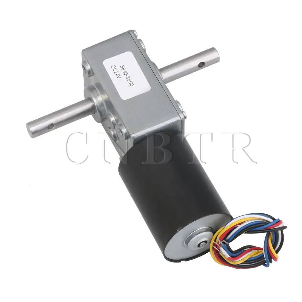 

CNBTR Reversible DC 24V Worm Geared Brushless Motor 160RPM 8mm Double Shaft