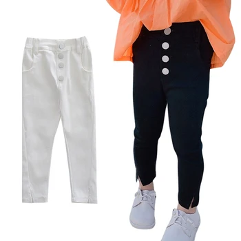 

Autumn Children Girls High Waist Leggings Baby Girls Stretch Slim Elastic Trousers Kids Pant Clothes