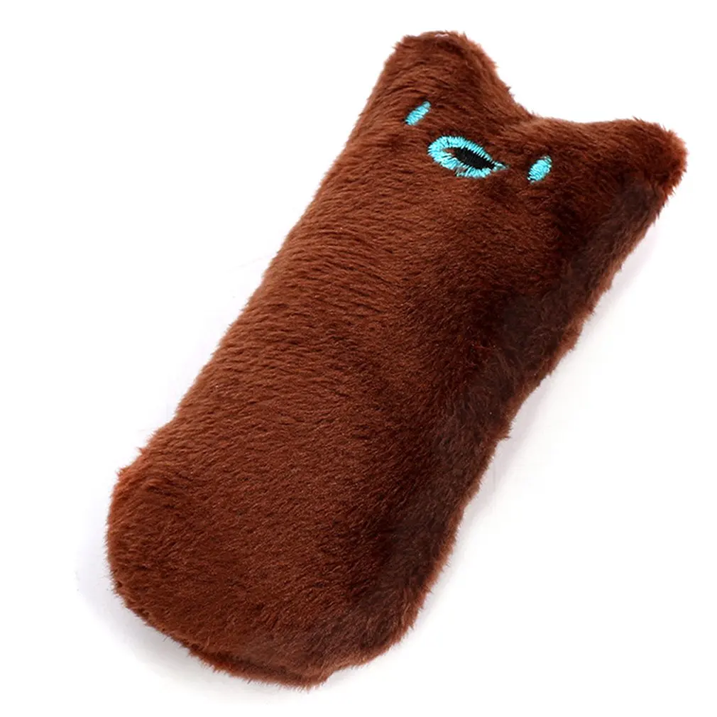 

Cute thumb bite-resistant plush cat toy Teeth Grinding Catnip Toy Funny Interactive Plush Chewing Vocal Toy Claws For Cats