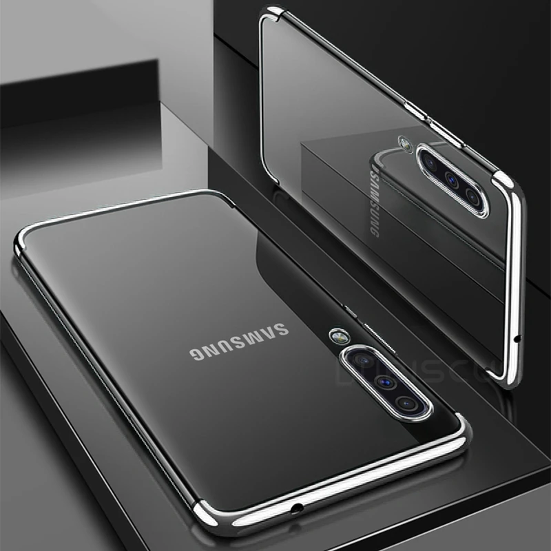 Чехол для телефона s для samsung Galaxy A30S A30 S SM-A307F/DS A307FN A305F чехол Роскошный бампер силиконовый прозрачный чехол - Цвет: Silver