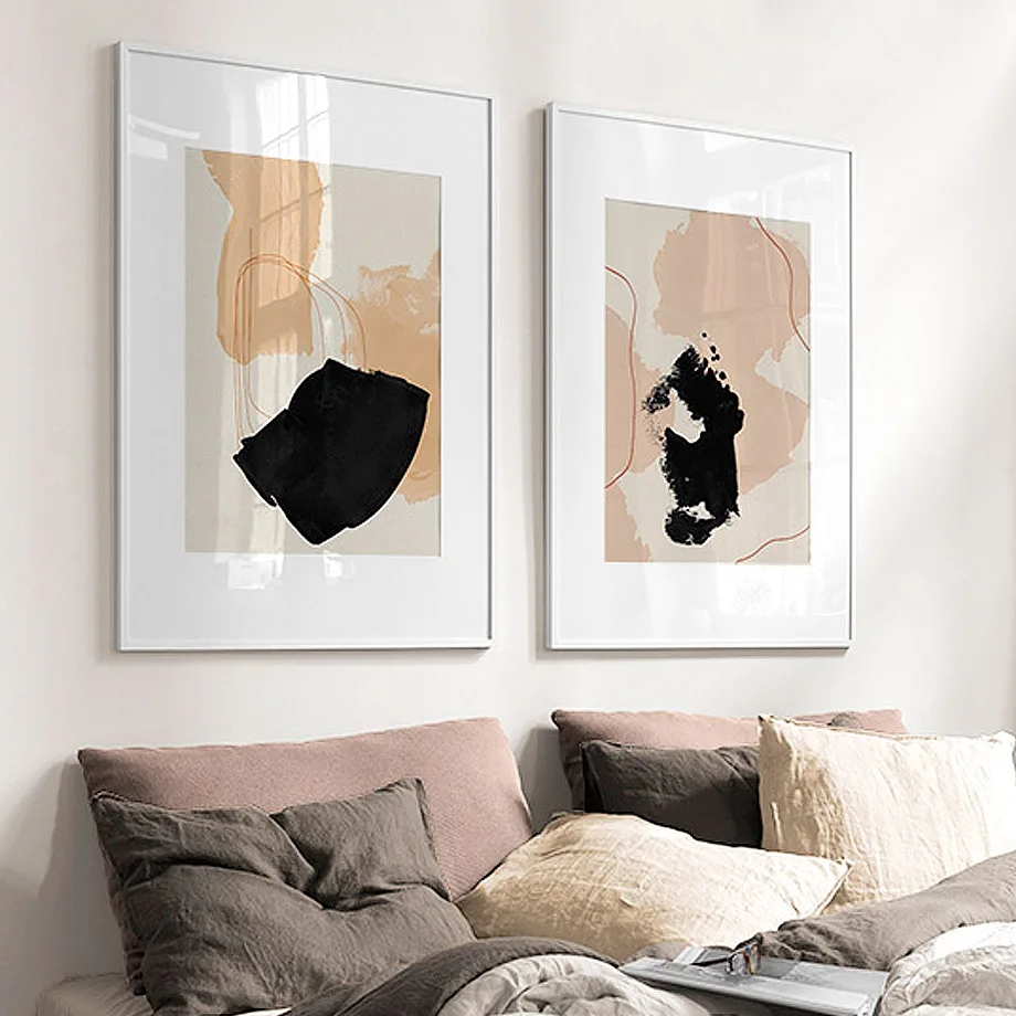 Abstract Color Blocks Amber Brush Line Nordic Posters And Prints Wall Art Canvas Painting Wall Pictures For Living Room Decor Abstract Color Blocks Amber Brush Line Nordic Posters And Prints Wall Art Canvas Painting Wall Pictures For Living Room Decor