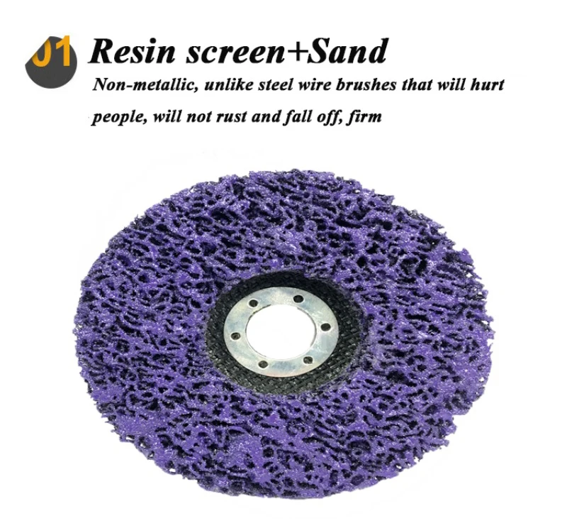 2/5pcs 125mm Grind Disc Abrasive Wheel Paint Rust Remover Poly Strip Disc for Angle Grinder Clean Polish Metal Motorcycles Car