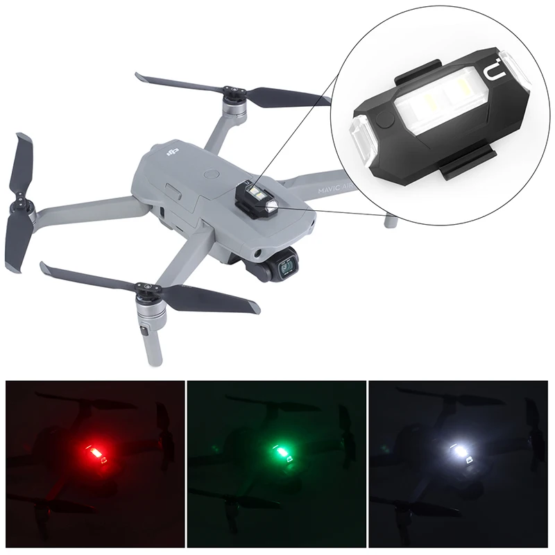 Mavic Mini 2 Drone Light for DJI Mavic 2 Pro Night Fly Visible RGB Drone Accessories Anti-Collision Strobe Lighting Rechargeable