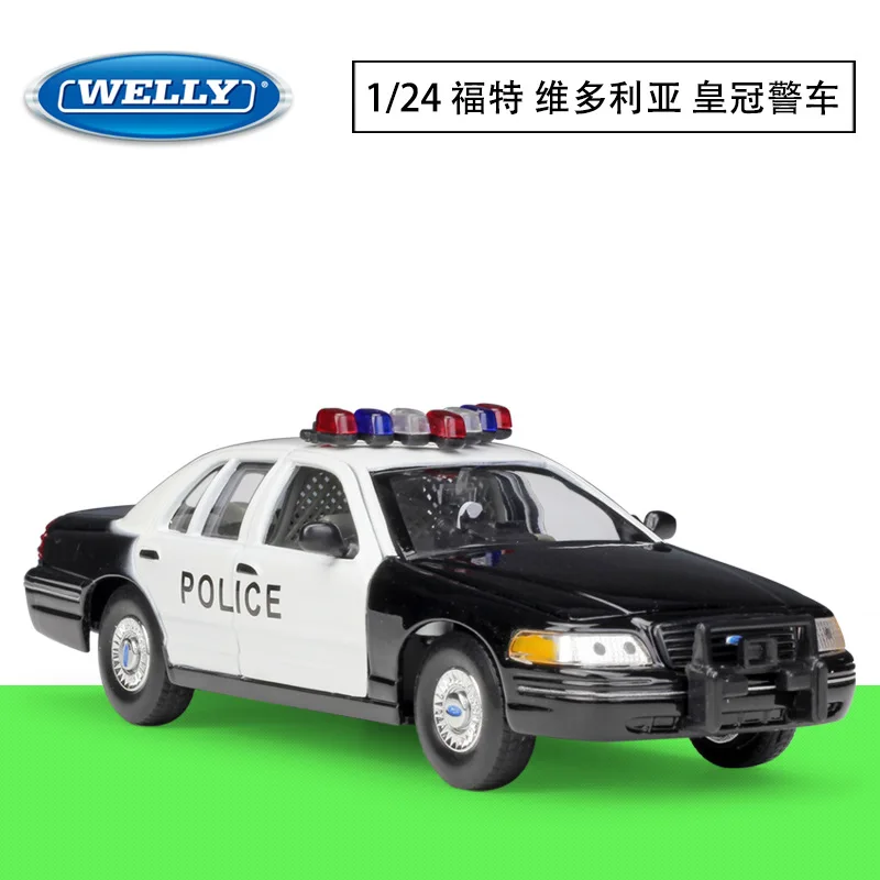Ford Victoria crown 1/24 шкала WELLY металлическая литая модель автомобиля полицейский внедорожник такси подарок на день рождения/Рождество - Цвет: Ford Victoria crown