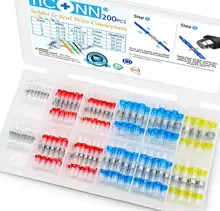 50/100/250 os pces misturaram o psiquiatra do calor conectam o jogo impermeável dos conectores da extremidade do tubo da luva da solda dos terminais