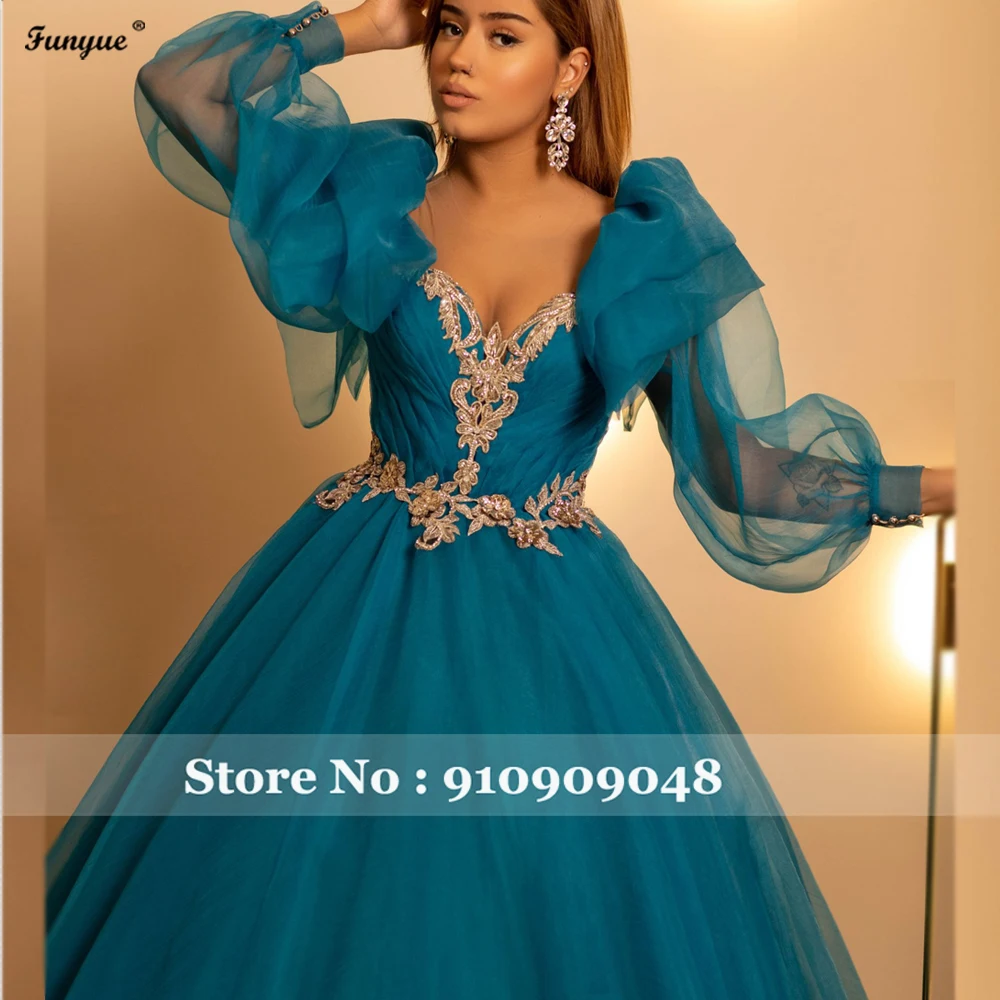 Siya Fashion Ravishing Dark Teal Georgette Designer Gown | Designer gowns,  Long sleeve print dress, Party wear gown