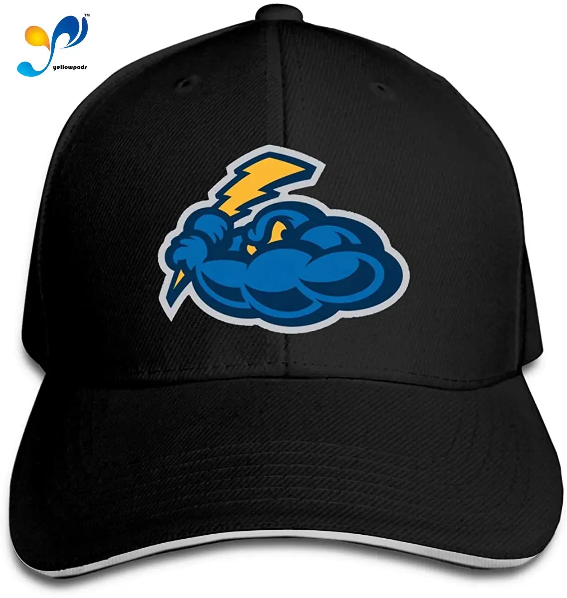 Katrina M Vaughn Trenton Thunder Unisex Casual Baseball Cap Adjustable Hip Hop Sandwich Hat Black | Аксессуары для одежды