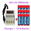 2-16pcs New Tag AA battery 9800 mah rechargeable battery AA 1.5 V Rechargeable New Alcalinas drummey + Free Delivery ► Photo 2/6