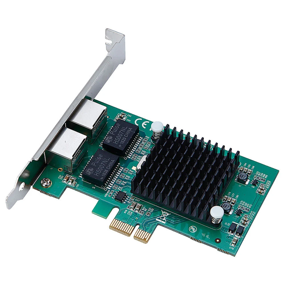 Для Intel 82575EB настольная внутренняя PCI Express прочная сетевая карта Ethernet двухпортовые аксессуары Gigabit 1000 Мбит/с сервер