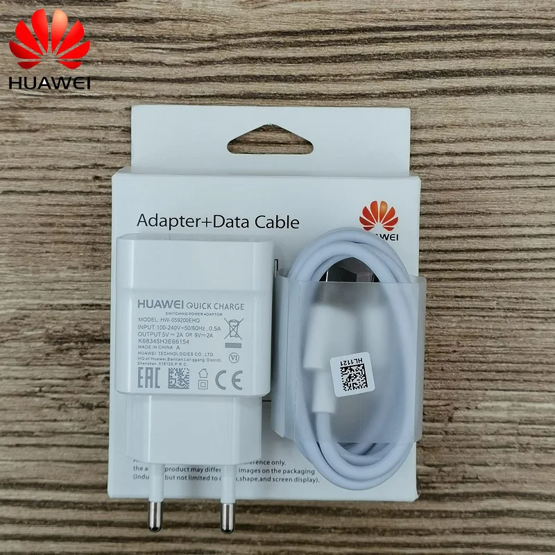 

Original huawei QC2.0 Fast Charger 9V 2A EU plug Usb 3.1 Type-C cable quick charge adapter for P8 P9 P10 Nova 3 3i